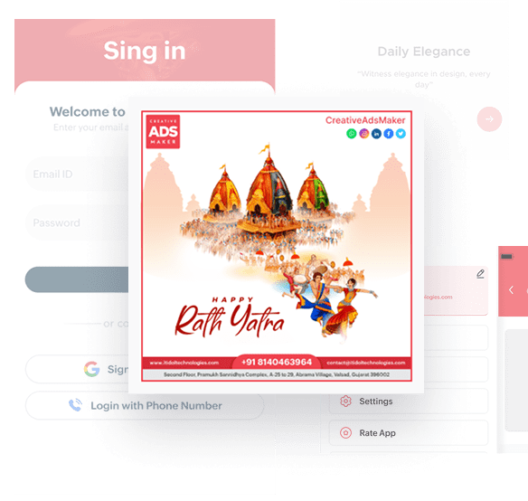 Festival Poster Maker Free App for Business | Creative Ads Maker